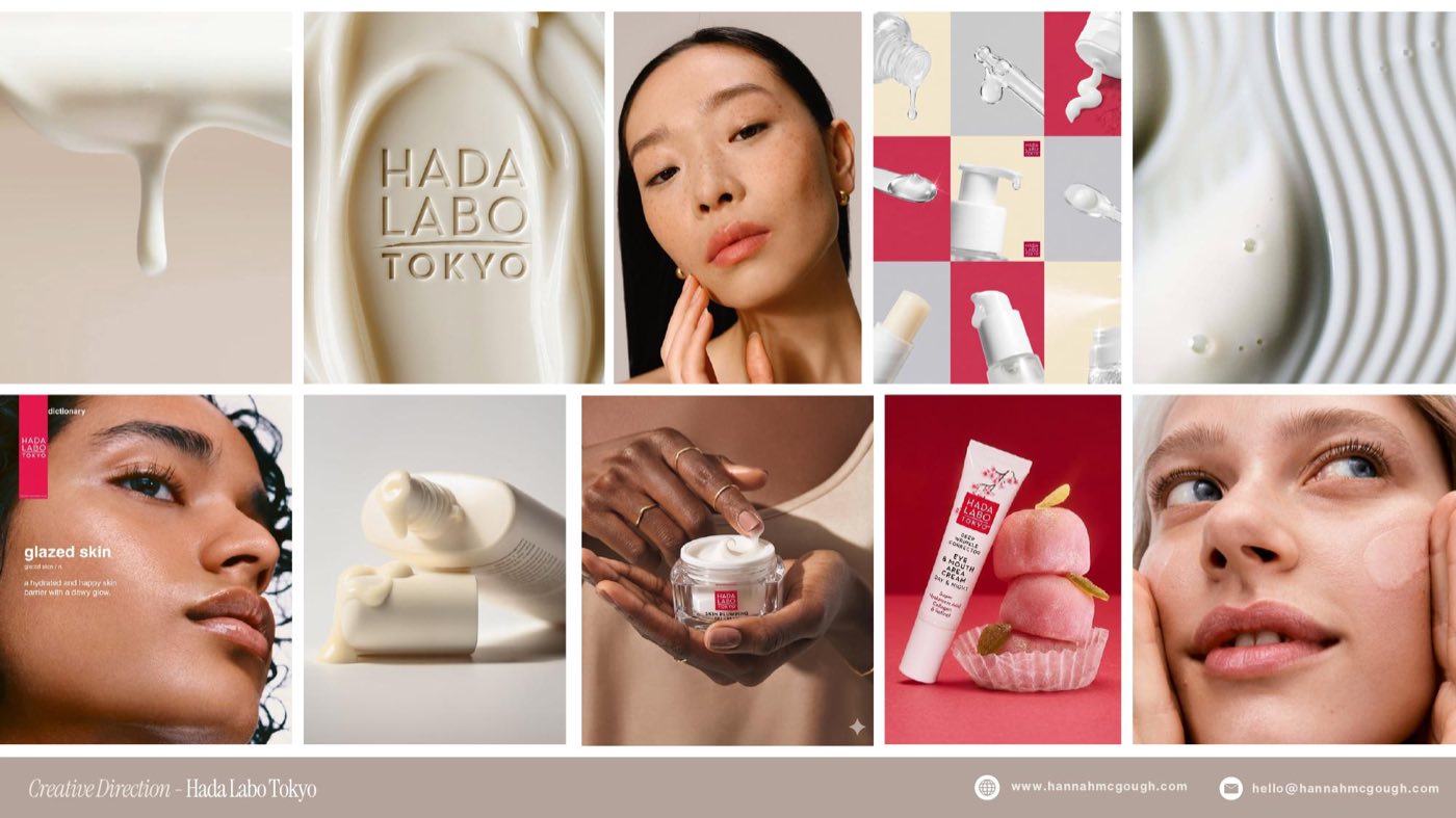 Original rendered photography moodboard for Layering Milk