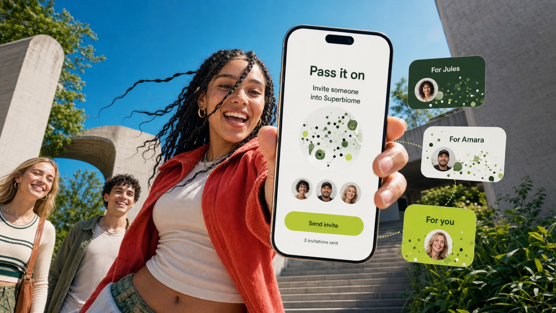 Pass it on app concept
