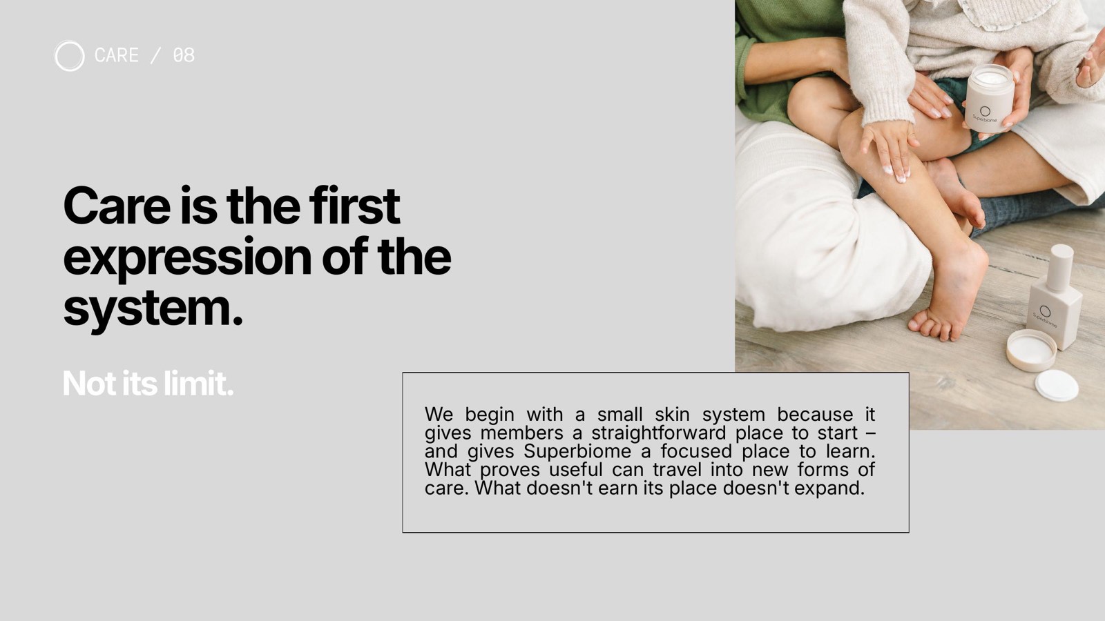Superbiome future baby care category