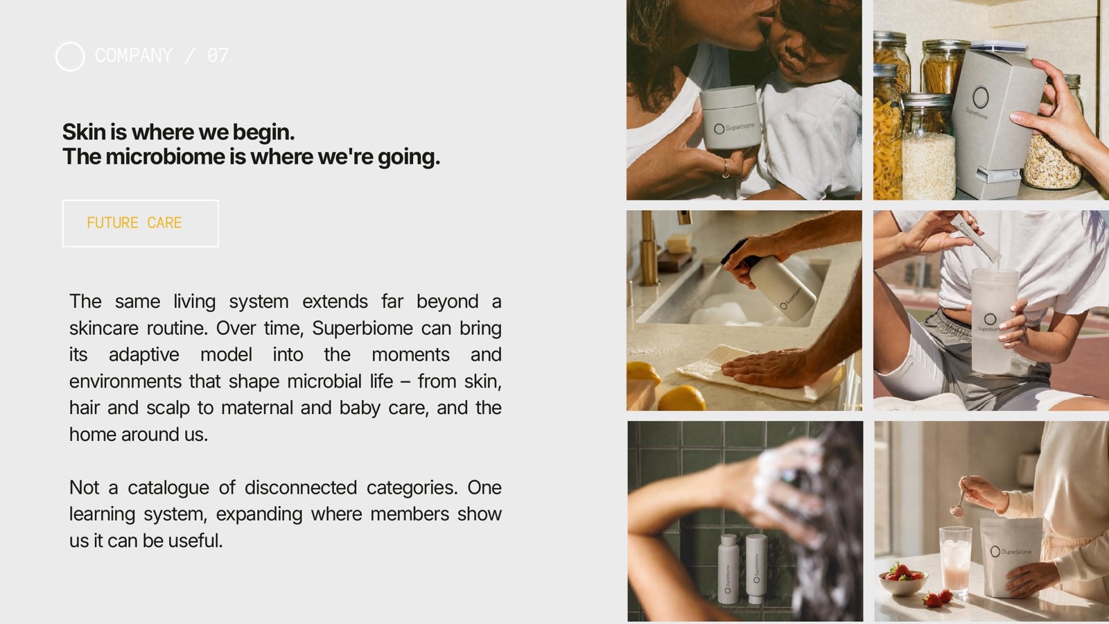 Future categories across hair, home, personal care and nutrition